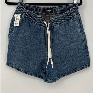 RSQ Dark Blue Jean Shorts with Drawstring Men’s Medium